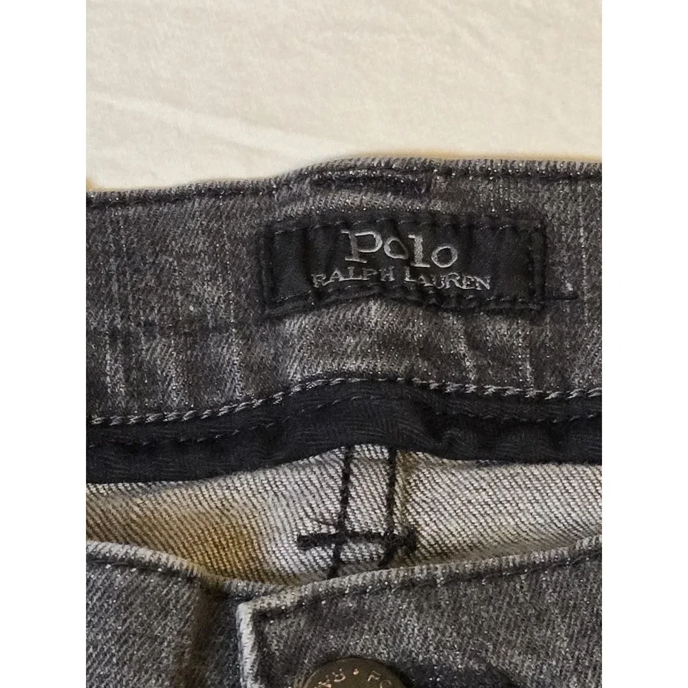 Polo Ralph Lauren Mens Straight‎ Jeans 36X34 (36×29) Faded Black